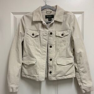 Eddie Bauer Women's Beige Corduroy Jacket